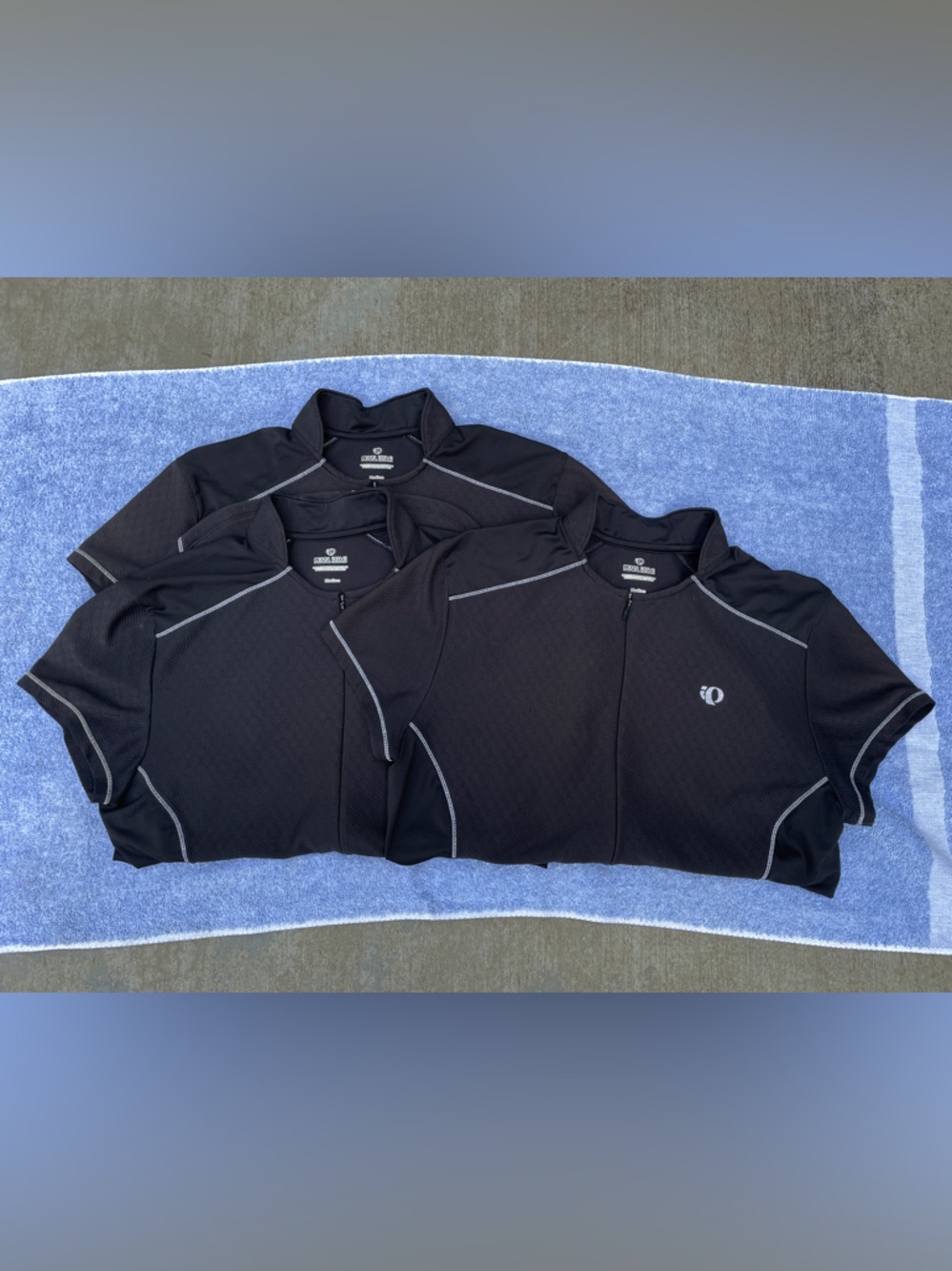 Pearl Izumi Bike Jerseys (Three), Women’s Size Medium, Black with White Trim